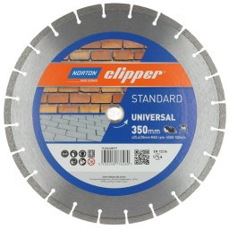 NORTON CLIPPER TARCZA DIAMENTOWA UNIWERSALNA NORTON CLIPPER CLASSIC UNIVERSAL LASER 350-10X3 350mm X 25,4mm OFICJALNY DYSTRYBUTOR - AUTORYZOWANY DEALER NORTON CLIPPER