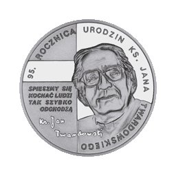 10 zł 2010 95. rocznica urodzin ks. Jana Twardowskiego