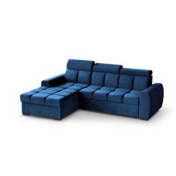 GOMEZ L DARK BLUE Narożnik z funkcją i pojemnikiem PROMOCJA