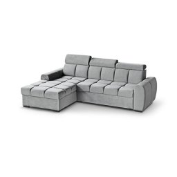 GOMEZ L LIGHT GREY Narożnik z funkcją i pojemnikiem PROMOCJA