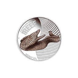 Australia - 2010, 50 cents - Moray eel - Murena - Życie morskie rafy