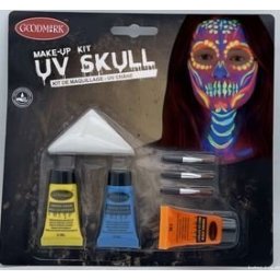 Zestaw farb do twarzy i ciała UV Skull v.2