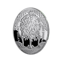 Niue - 2010, 2 dolary - Jaja FABERGE - Jajo konwaliowe - nr 2
