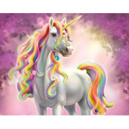 Tapeta 3D UNICORN Jednorożce new