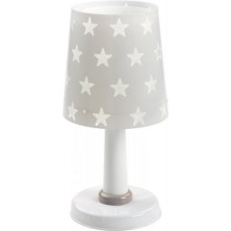 Lampka Nocna Szara w Gwiazdki stojąca na szafkę