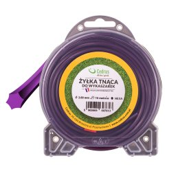 Żyłka tnąca 3.0/15m blister gwiazdka fiolet CEDRUS IN005297 - OFICJALNY DYSTRYBUTOR - AUTORYZOWANY DEALER CEDRUS