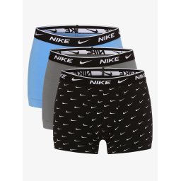 Nike Obcisłe bokserki pakowane po 3 szt. Mężczyźni Bawełna niebieski|szary|czarny|wielokolorowy, M