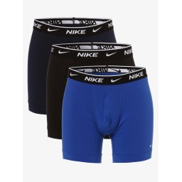 Nike Obcisłe bokserki pakowane po 3 szt. Mężczyźni Dżersej niebieski|czarny, S