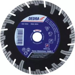 TARCZA DIAMENTOWA TURBO-T DO MATERIAŁÓW BUDOWLANYCH DEDRA H1195 180MMX22,2MM