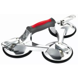 PRZYSSAWKA DO SZYB POTRÓJNA DEDRA DED06P13 3X123MM, MAX 180KG, ALUMINIUM