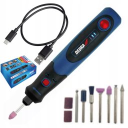 DEDRA DED7940Z1 Miniszlifierka bezprzewodowa 3.6V USB-C, grawerka, multiszlifierka