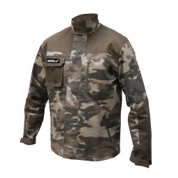 BLUZA OCHRONNA MORO, BLUZA Z KAMUFLAŻEM DEDRA BH43BL-S ROZMIAR S, BAWEŁNA+ELASTAN, 240G/M2