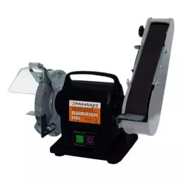 PANSAM A067140 Szlifierka stołowa taśmowa tarczowa 200W 150x20 mm ostrzałka