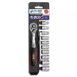 ZESTAW KLUCZY NASADOWYCH, KLUCZE NASADOWE HILLEN&MOHR 17L1012 1/4&QUOT; KPL. 12SZT