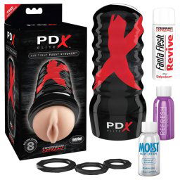 PDX Elite Air-Tight Kobiecy Przyrząd - manualna pompka (naturalna)