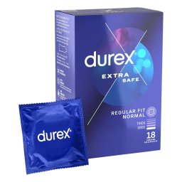 Durex - prezerwatywy bezpieczne - Extra Safe - 18 sztuk