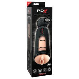 PDX Elite Mega Milker - wibrująca, masturbator do penisa (czarny)