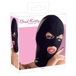 Bad Kitty - maska do fellatio z otworami na usta i oczy