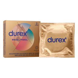 Durex Real Feel - bezlateksowe prezerwatywy (3 szt.)