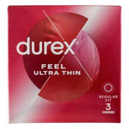 Durex Feel Ultra Thin - ultra cienkie prezerwatywy (3 szt.)