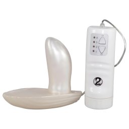 You2Toys - wibrujący strap-on - muszla - biały