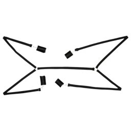 Bad Kitty - kajdanki do łóżka - zestaw pluszowy 5-częściowy