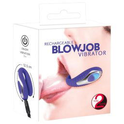 You2Toys - Blowjob - akumulatorowy, silikonowy wibrator usta (fioletowy)