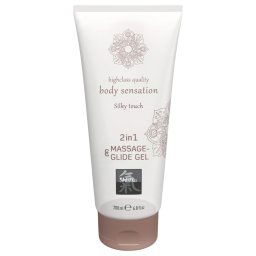 Shiatsu 2in1 Silky touch - jedwabisty żel do masażu (200ml)