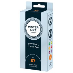Mister Size - prezerwatywy cienkie - 57 mm - 10 sztuk