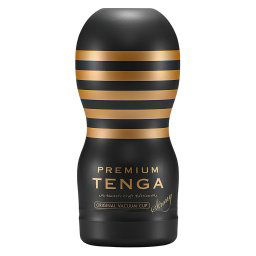 TENGA Premium Strong - jednorazowy masturbator (czarny)