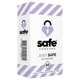 SAFE Just Safe - prezerwatywy standardowe - wanilia - 10 sztuk
