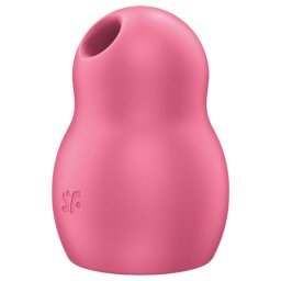 Satisfyer Pro To Go 1 - akumulatorowy stymulator łechtaczki falami powietrza (czerwony)