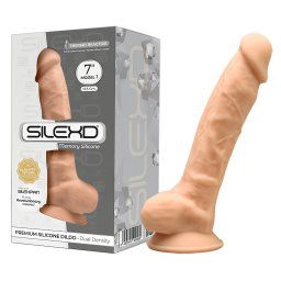 Silexd 7 - przyssawkowy dildo - 17,5cm (naturalny)