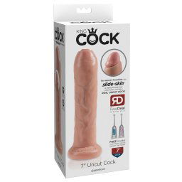 King Cock 7 - realistyczny dildo (18cm) - naturalny