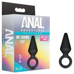 Anal Adventures Platinum - korek analny - mały - czarny