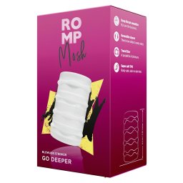 ROMP Mosh - elastyczny podróżny masturbator (przezroczysty)