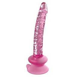Icicles No. 86 - różowe szklane dildo z penisem
