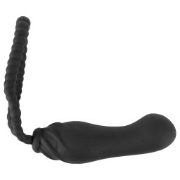 Black Velvets Perfect Fit - przypinane dildo (czarne)