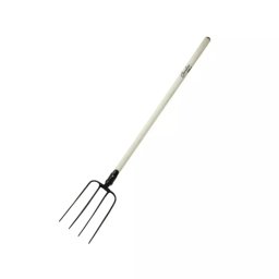 DEDRA Garden 80C015 Widły 4-zębne ogrodowe do kompostu i siana, trzonek drewniany 150 cm