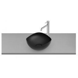 Roca FINECERAMIC umywalka nablatowa OHTAKE 37x37 czarny mat A327A15080