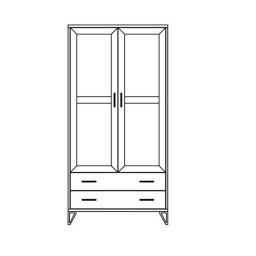 LOFT COLLECTION Szafa 2D T-10