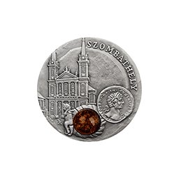 Niue - 2010, 1 dolar - Szlak Bursztynowy (Amber Route) - Szombathely - Srebro