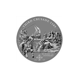 Cook Islands - 2010, 5 dolarów - Historia Krucjat - Trzecia Krucjata - Ryszard Lwie Serce