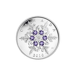 Kanada - 2010, 20 dolarów - Snowflake, Śnieżynka - Tanzanite/Tanzanit