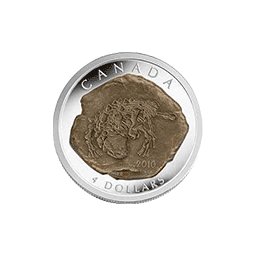 Kanada - 2010, 4 dolary - Dinozaur - Euoplocephalus Tutus