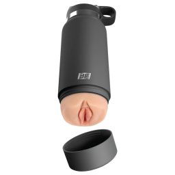 Fuck Flask Sekretny Rozkosz - sztuczna cipka w butelce (czarno-naturalny)