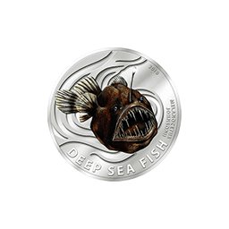 Pitcairn Islands - 2010, 2 Dollars - Ryby Głębinowe - Czarny Diabeł