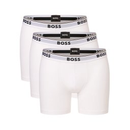 BOSS Obcisłe bokserki pakowane po 3 szt. Mężczyźni Bawełna biały, M