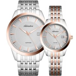 Adriatica szwajcarskie zegarki dla par na bransolecie bikolor rose gold ★ AUTORYZOWANY SKLEP | Raty 0% | PayPo | ZWROT DO 365 DNI • POLECANA OFERTA ✓