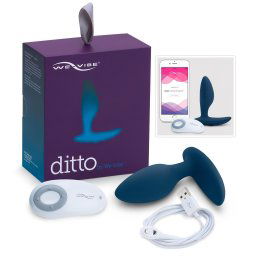 We-Vibe Ditto - akumulatorowy wibrujący korek analny (turkusowy)